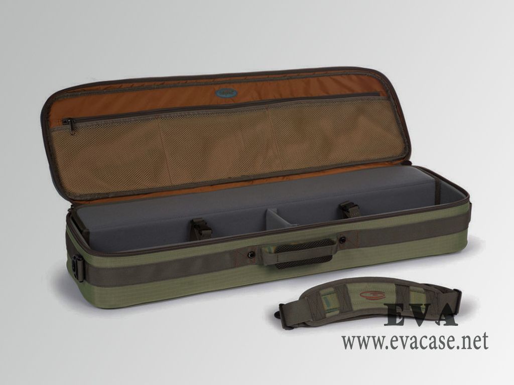 Fishpond hard shell spinning rod and reel travel case with molded